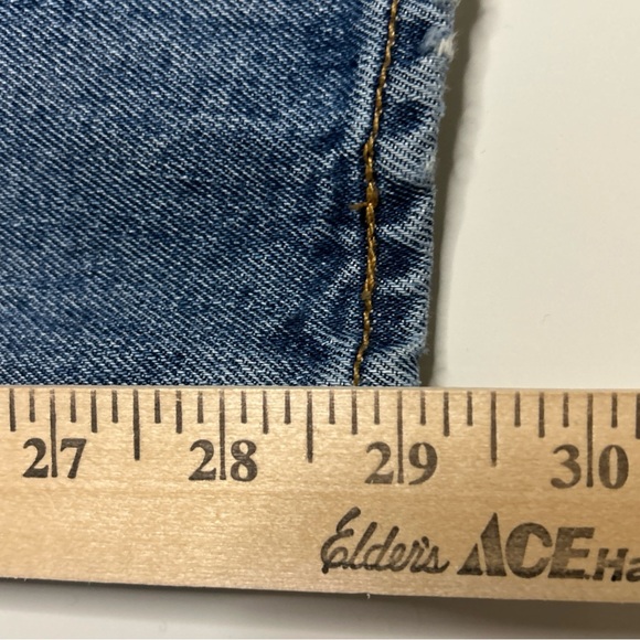 Levi’s 501 Blue Jeans Men’s 36/29 Cotton Button Fly Red Tab Straight Athleisure - Picture 15 of 16